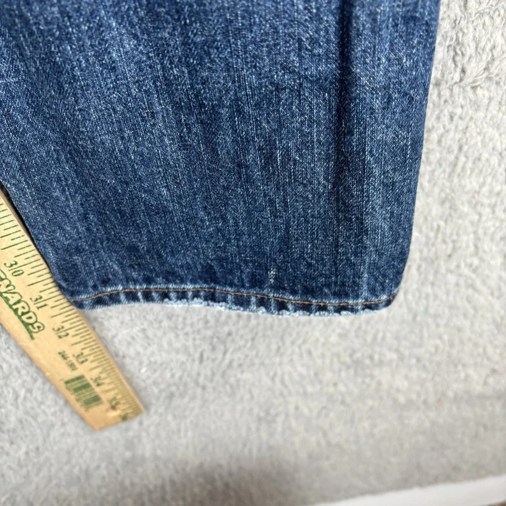 J Crew 484 Slim Fit Jeans Men's‎ 33x32 Blue Denim Whiskered 100% Cotton